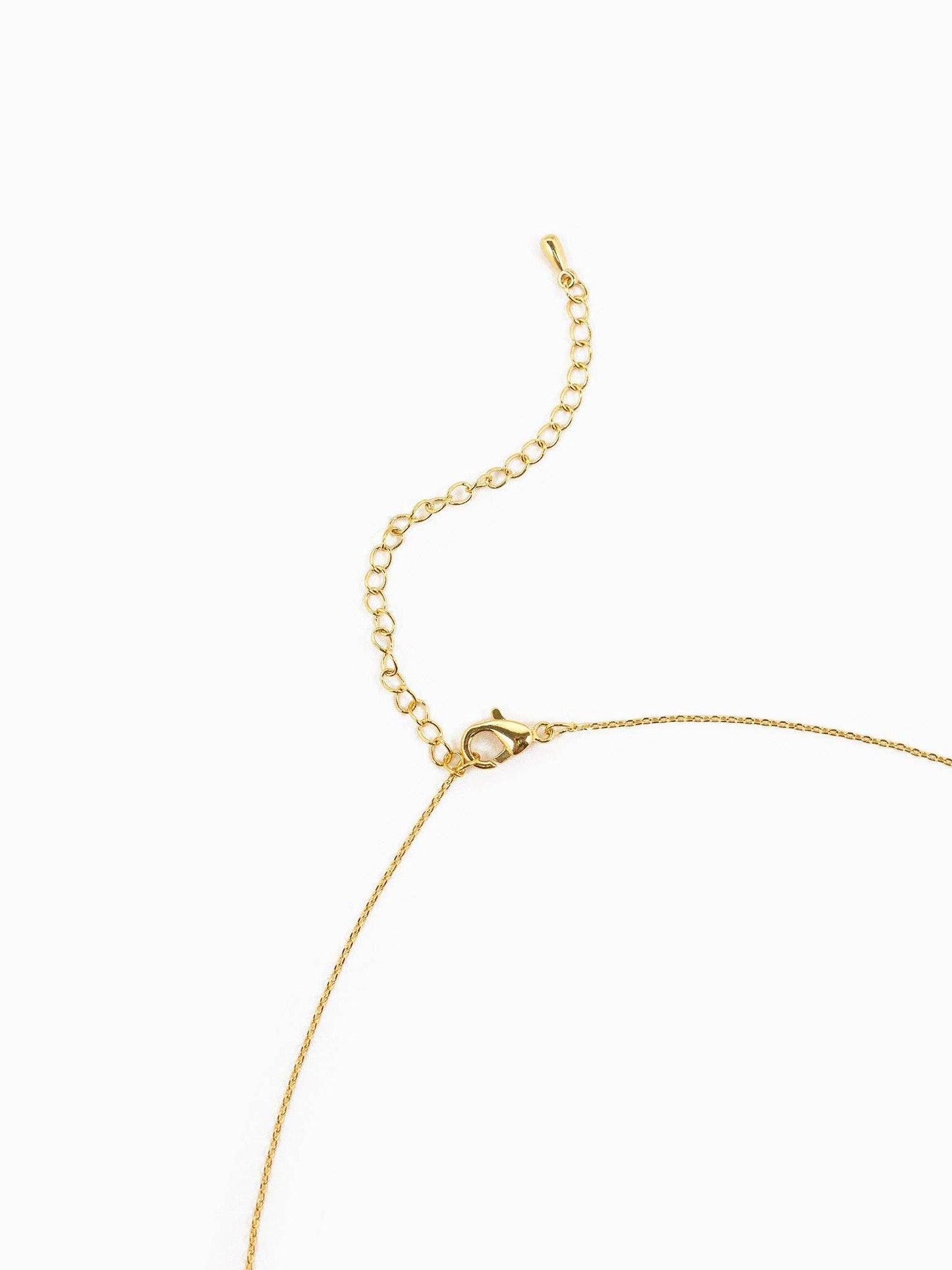 LIMITED EDITION CZ RONDELLE CHARM NECKLACE: GOLD