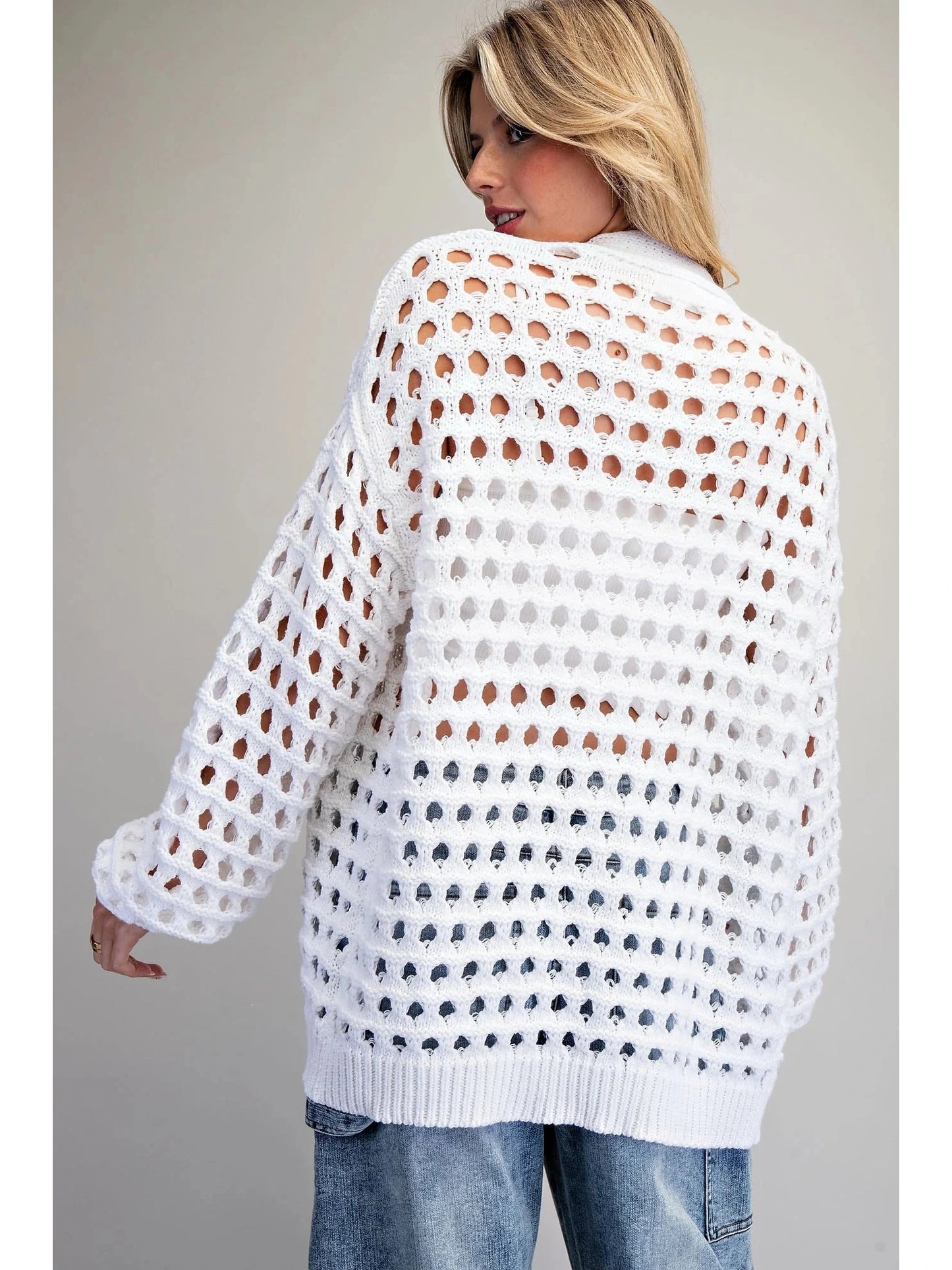 SHANNON KNIT CARDIGAN WHITE