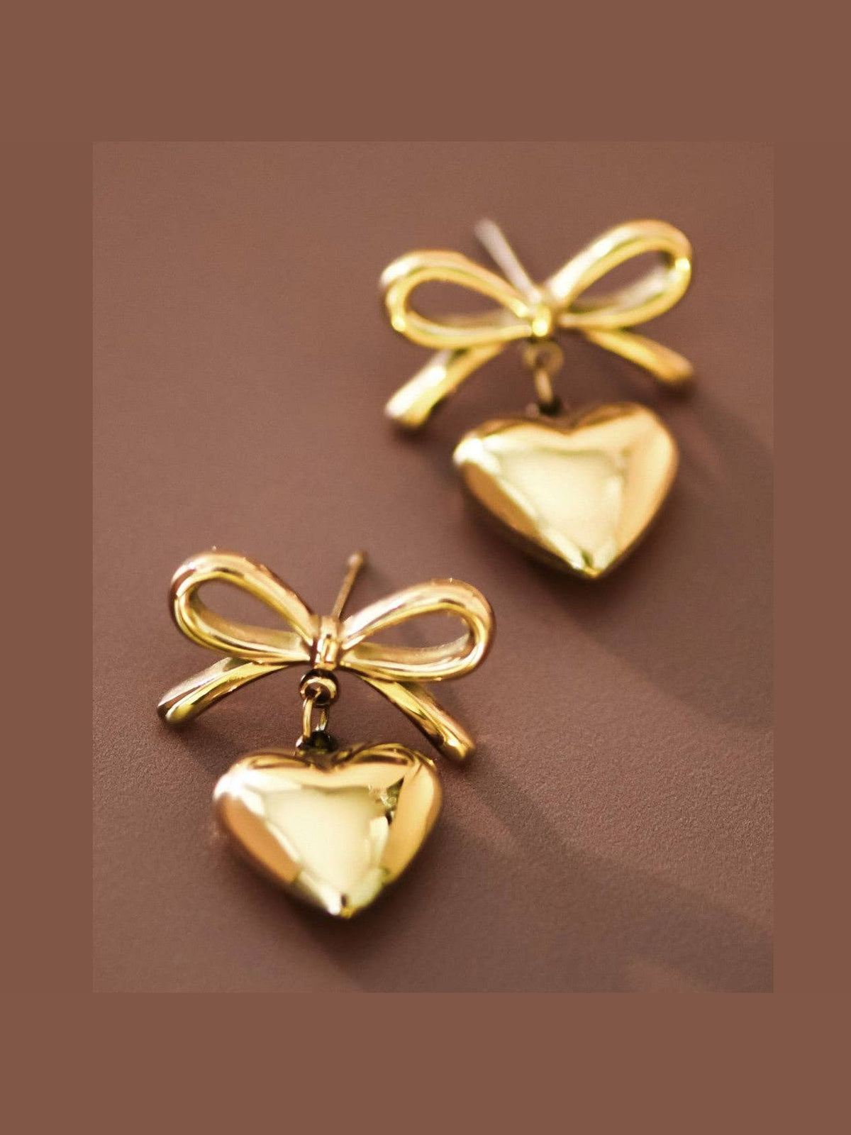 18K Gold Plated Waterproof Stainless Steel Drop Earrings