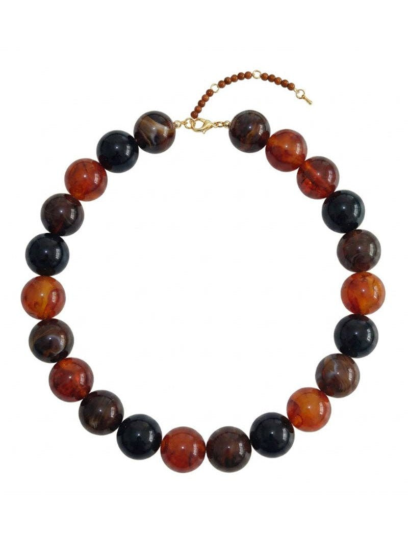 Multi-Tone Beaded Necklace