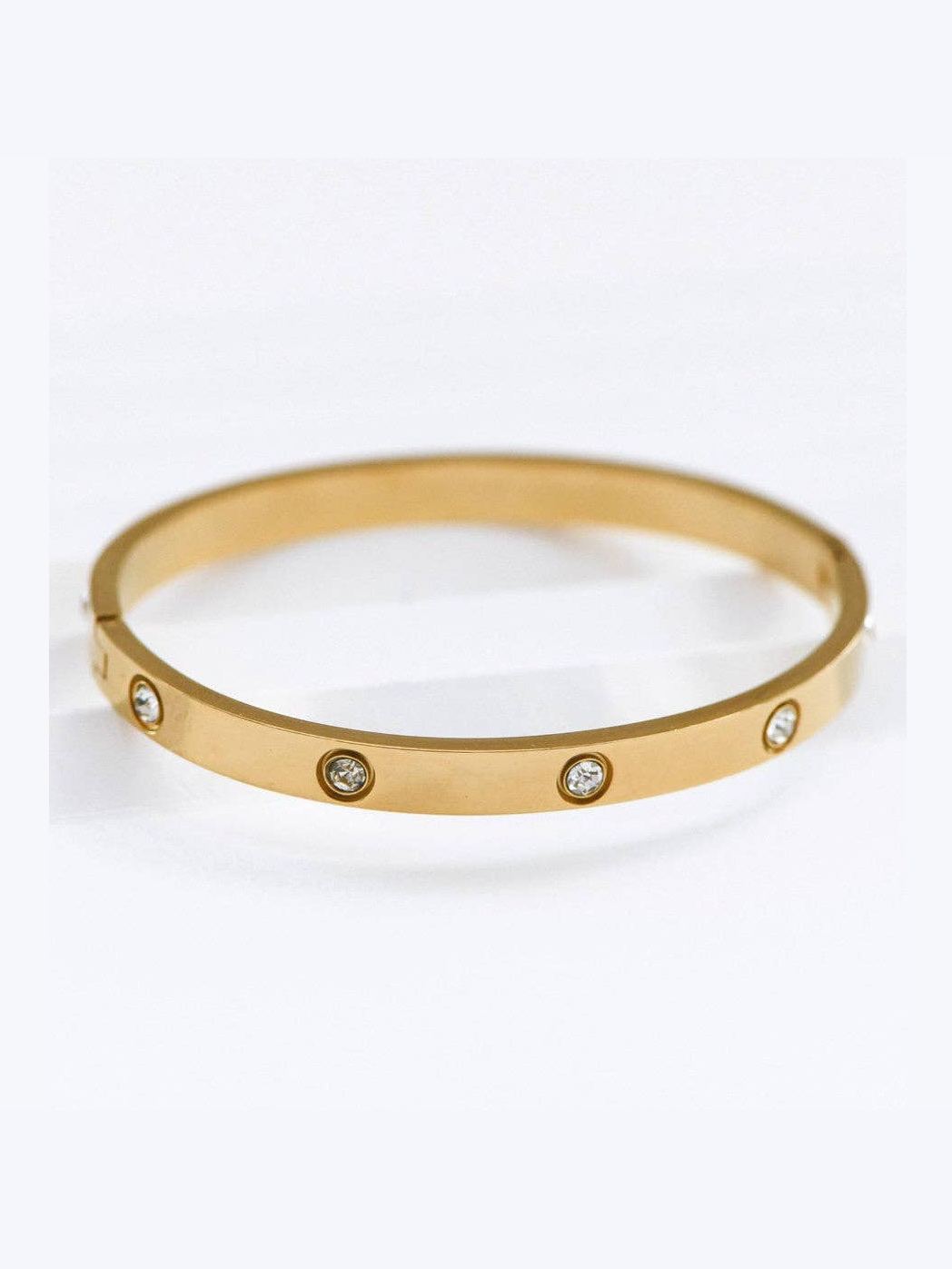 18K Gold Plated Waterproof Stainless Steel Bangle