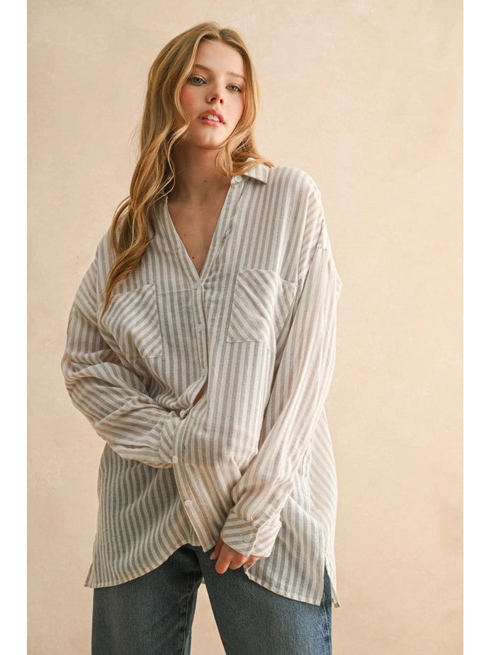 DIANA STRIPED SHIRT