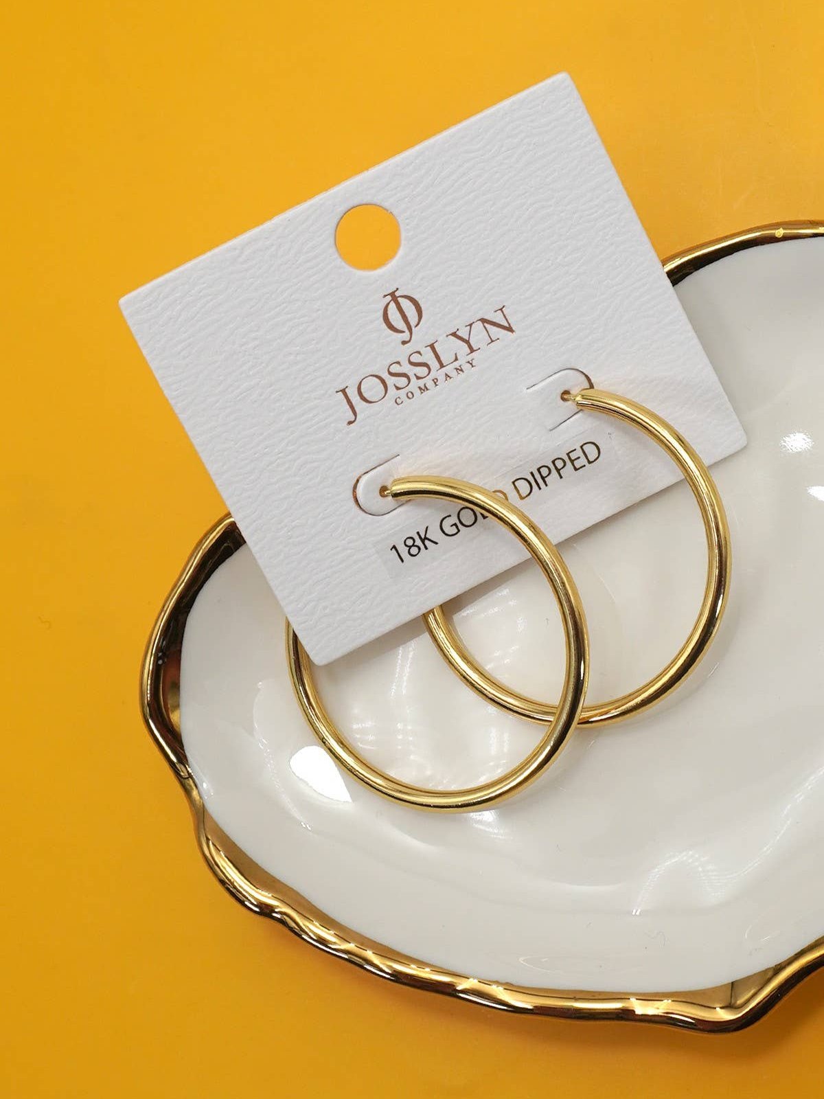 NEW OBSESSION WATERPROOF HOOPS GOLD