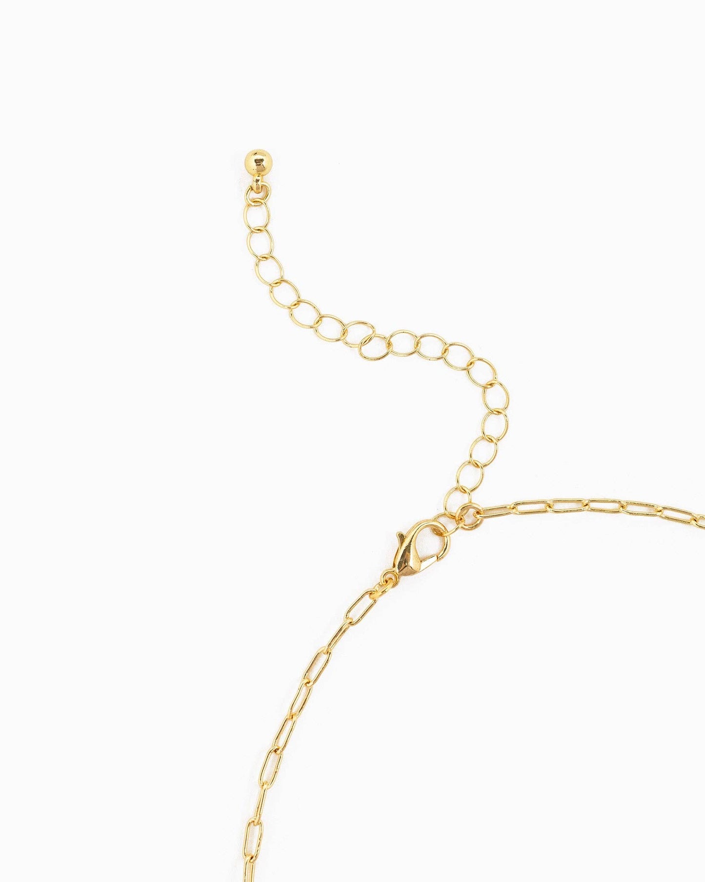 MOP Clover Triple Charm Necklace: Light Pink