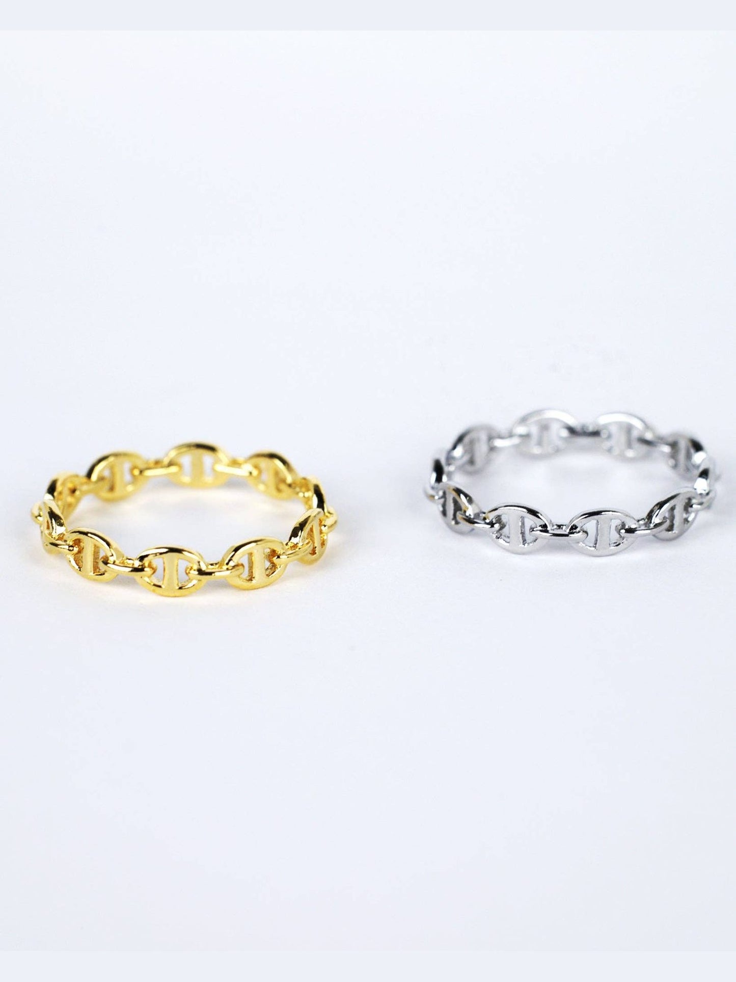 Mariner Stacking Link Ring: Silver