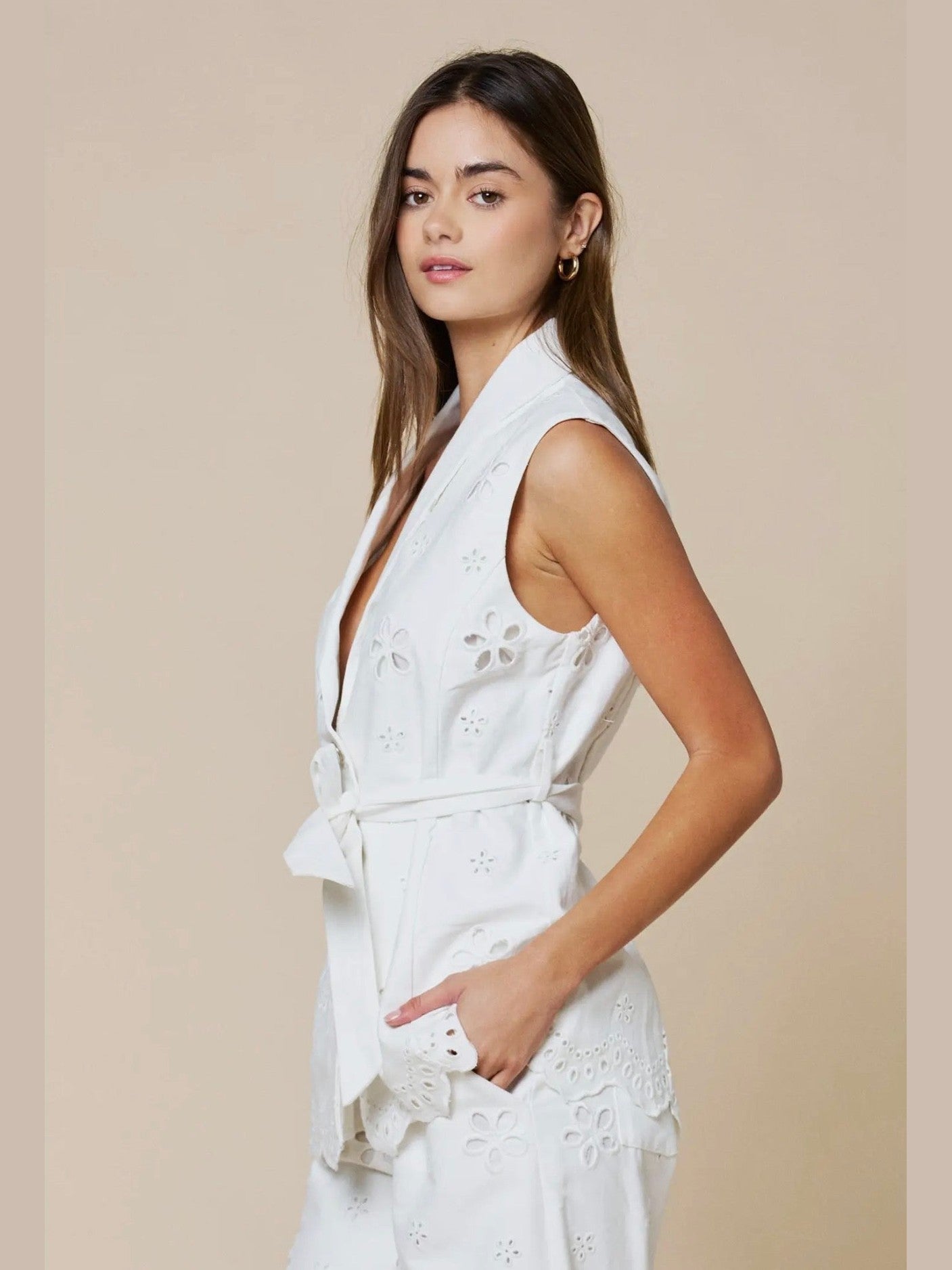 EMILY EYELET VEST