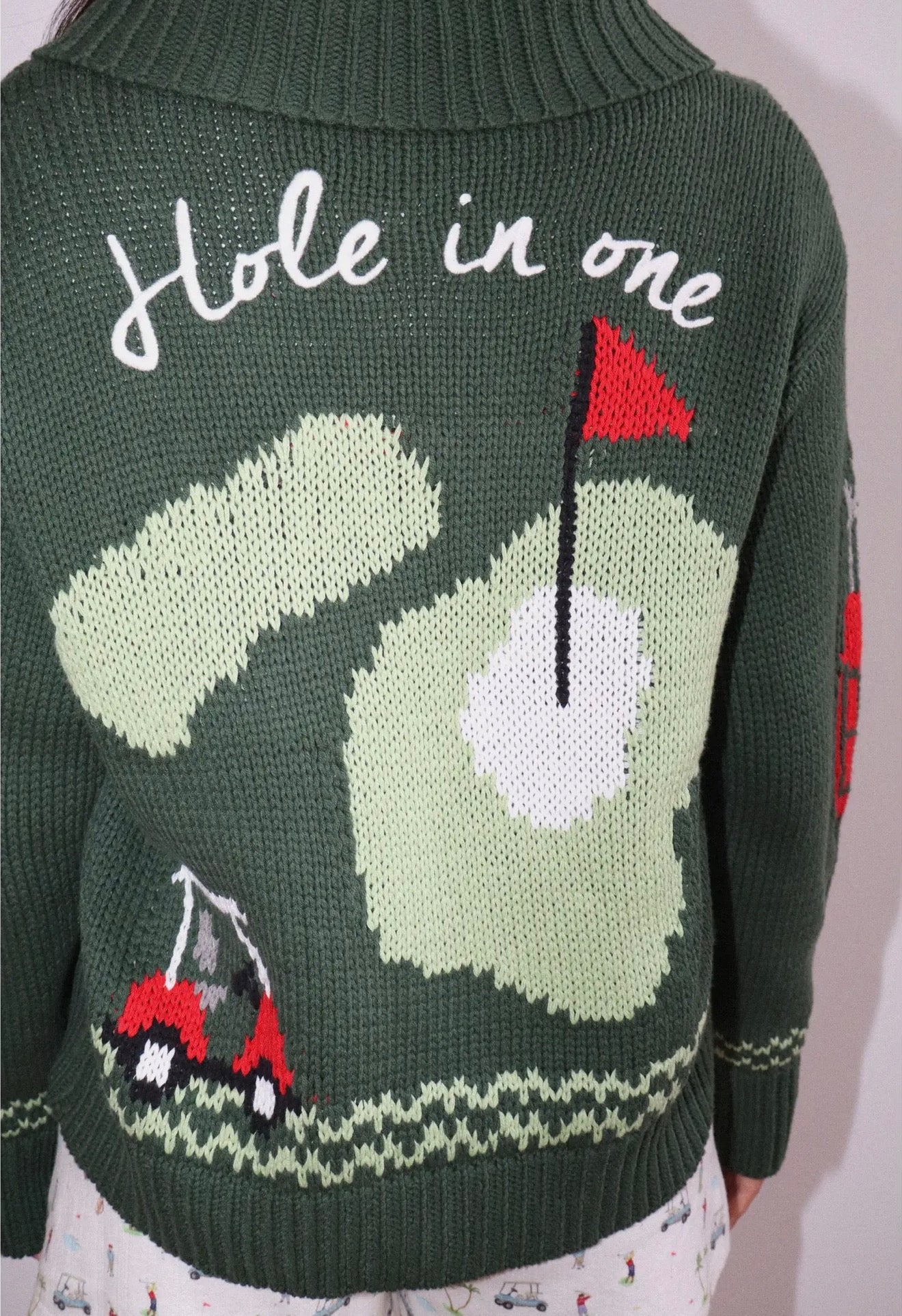 Hole in One Zip Sweater