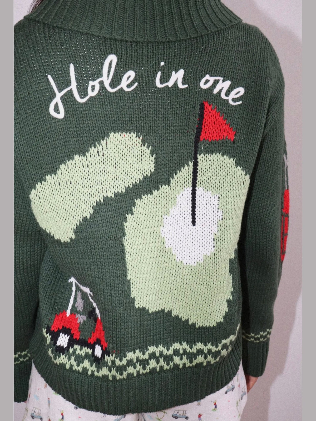 Hole in One Zip Sweater