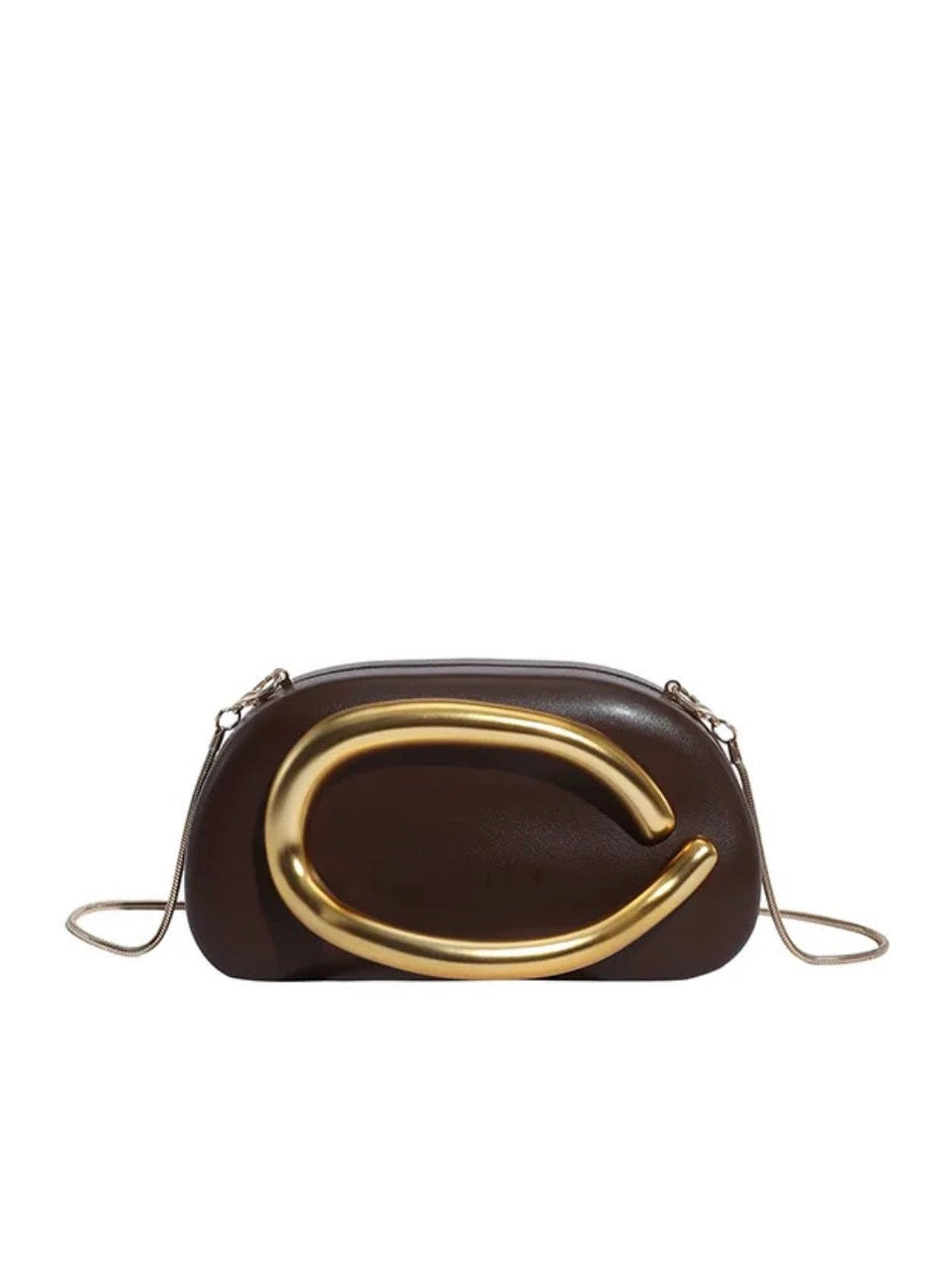 BRIAR CLUTCH: Chocolate