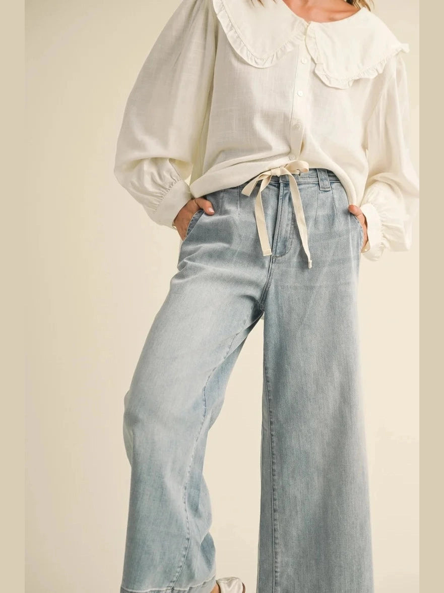 MARY TIE FRONT PANTS