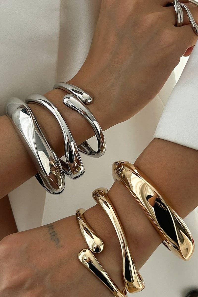 STOP & STARE BANGLE SILVER