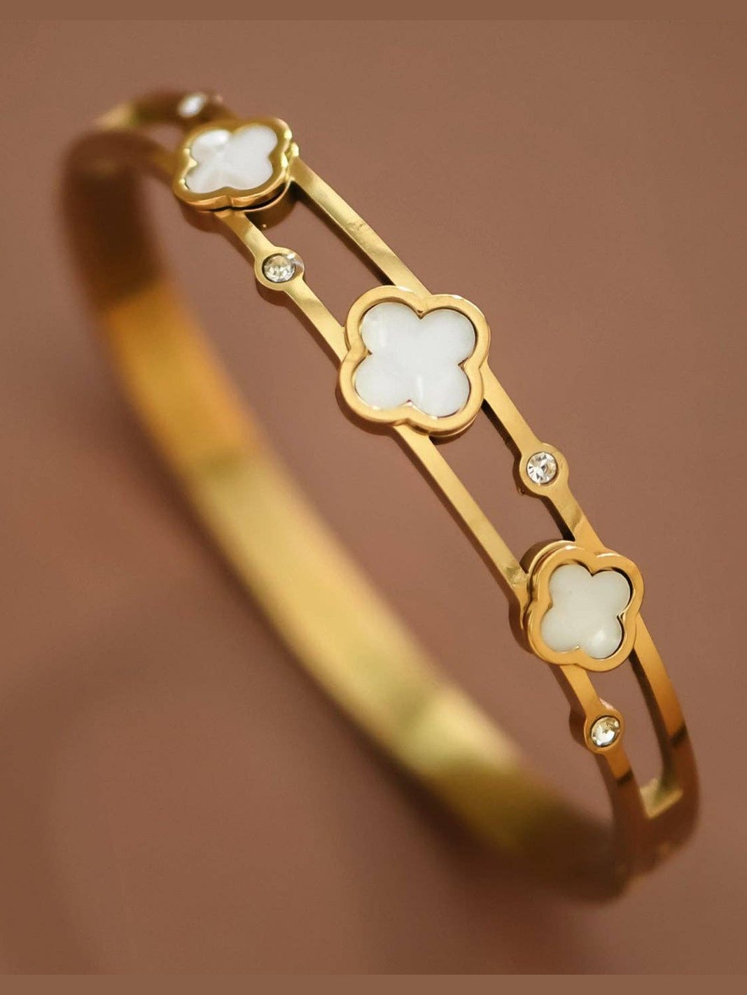 18K Gold Plated Waterproof Stainless Steel Bangle