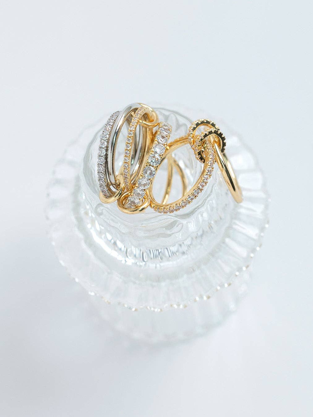 IT GIRL PAVE CROSSOVER RING