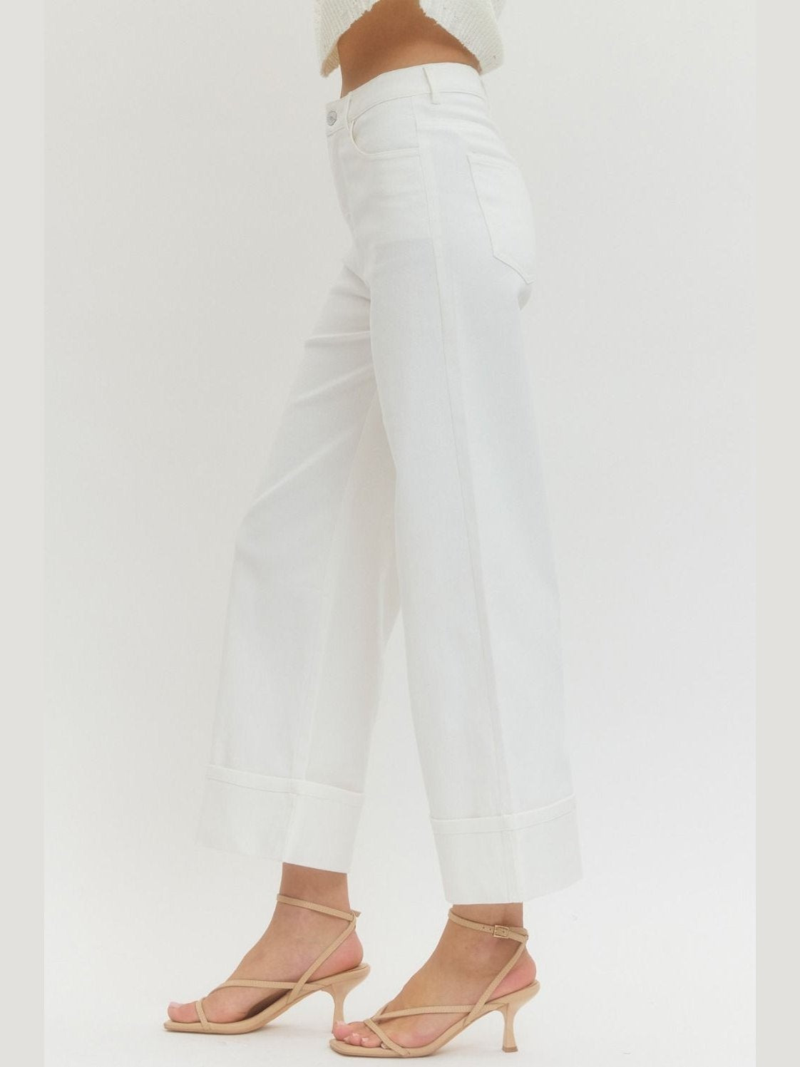 CECE WIDE CUFF JEANS