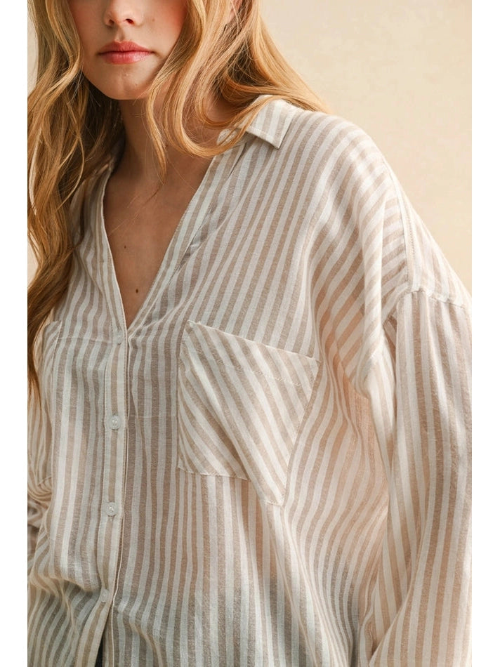 DIANA STRIPED SHIRT