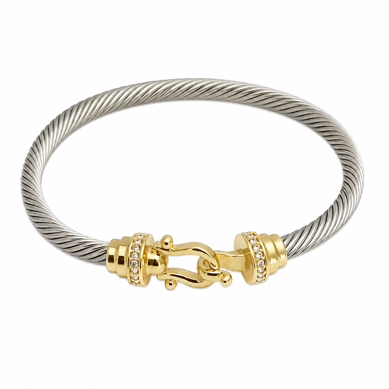 Buckle Twisted Cable Bracelet