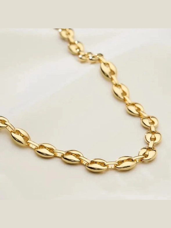 GRAYSON BOLD LINK CHAIN NECKLACE GOLD