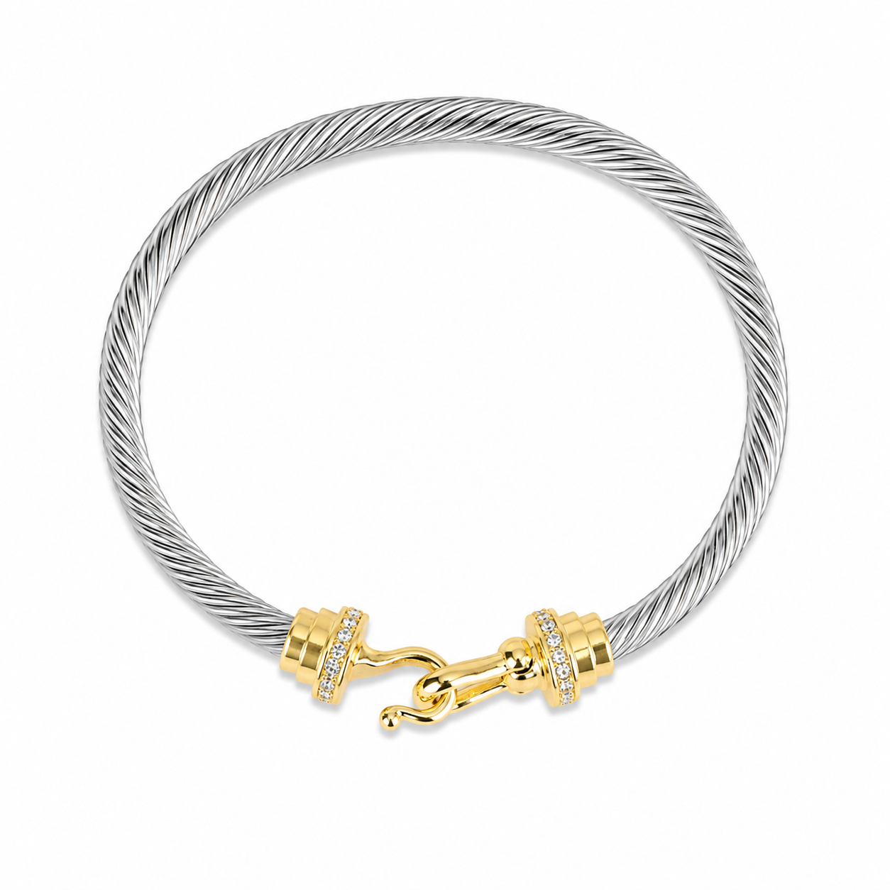 Buckle Twisted Cable Bracelet