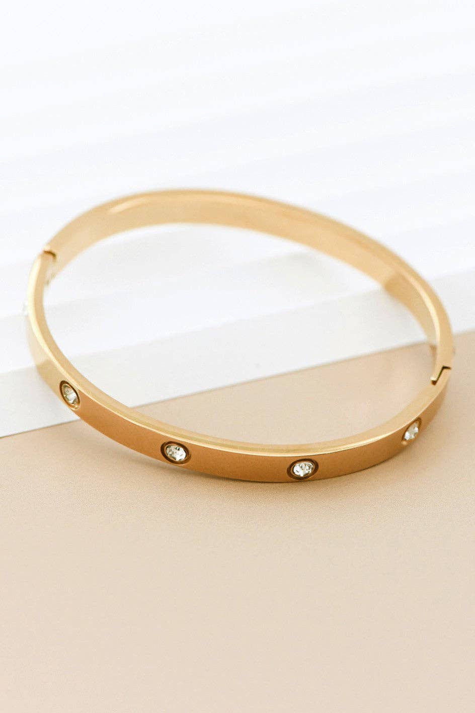 18K Gold Plated Waterproof Stainless Steel Bangle