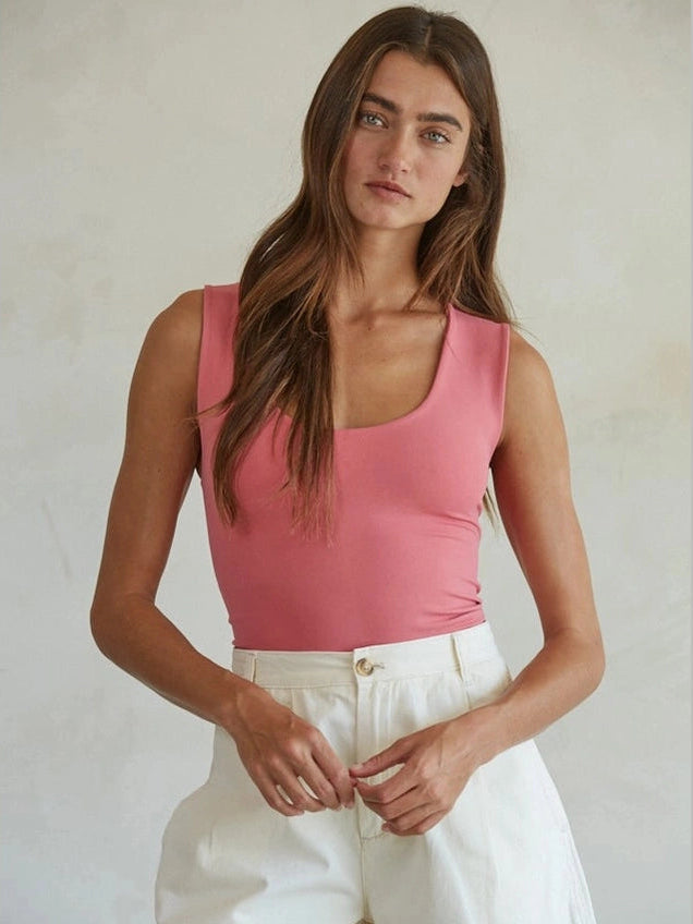 CLEO DOUBLE LINED TANK LT CHERRY