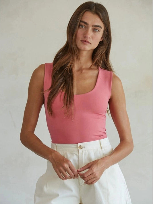 CLEO DOUBLE LINED TANK LT CHERRY