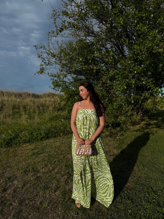 CONNIE ZEBRA MAXI DRESS