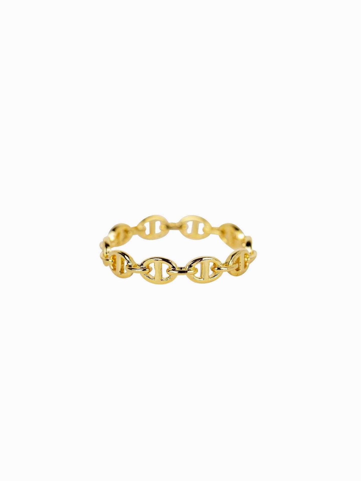 Mariner Stacking Link Ring: Gold