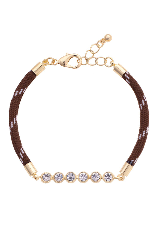 Betsy Paracord Tennis Bracelet: Brown