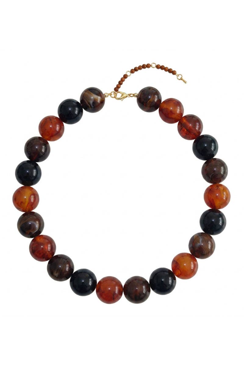 Multi-Tone Beaded Necklace