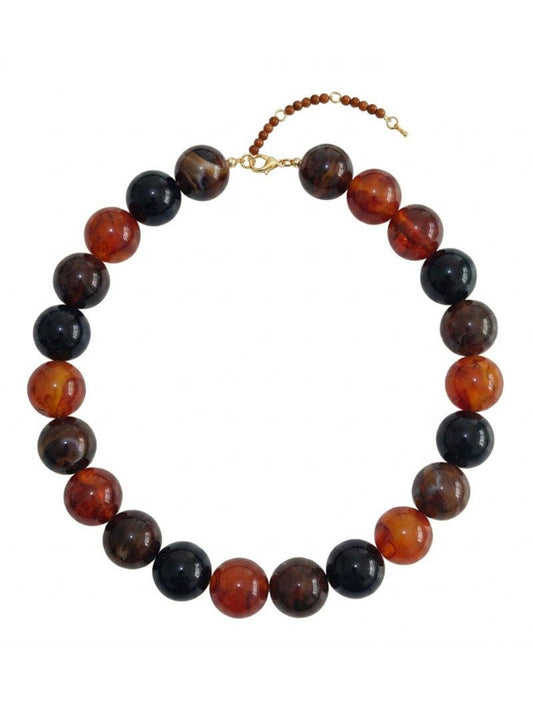 Multi-Tone Beaded Necklace