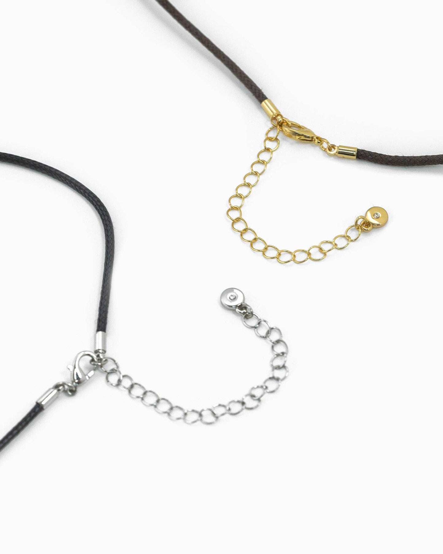 Abstract Wave Cord Necklace: Gold