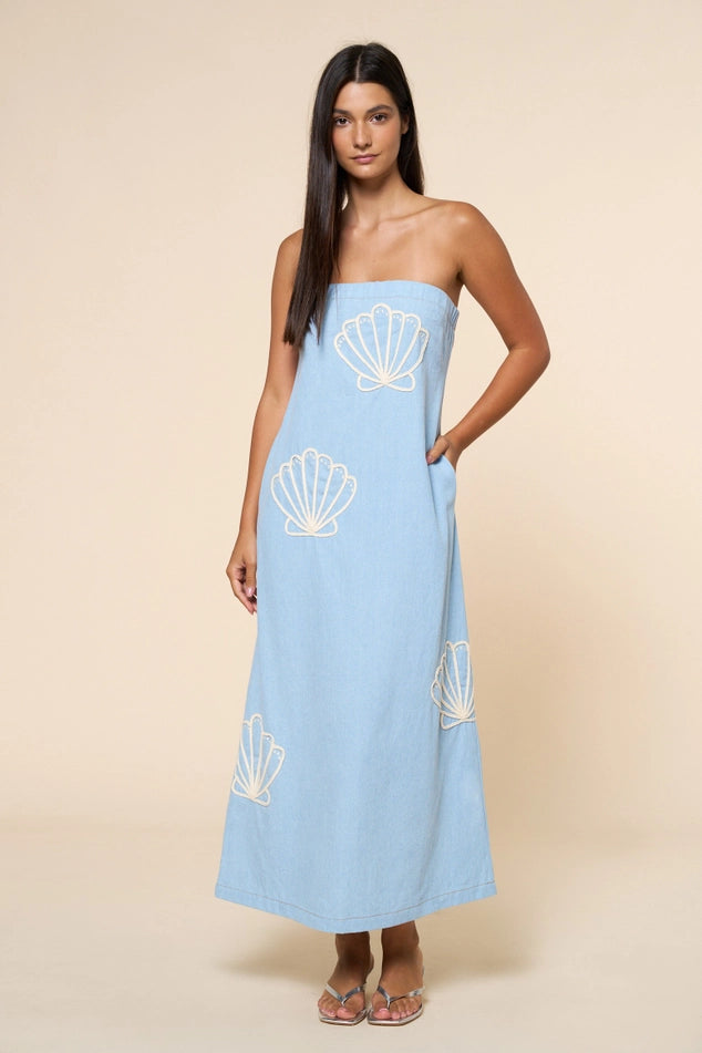 KATIE SEASHELL MAXI DRESS