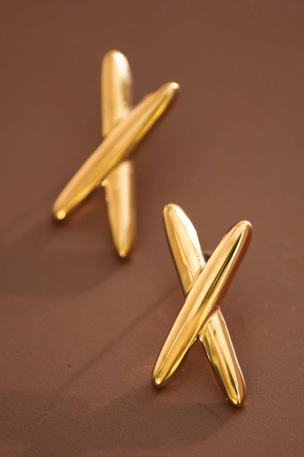 18K Gold Plated Waterproof Stainless Steel Stud Earrings