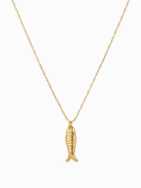 BEACH BABE SARDINE CHARM NECKLACE