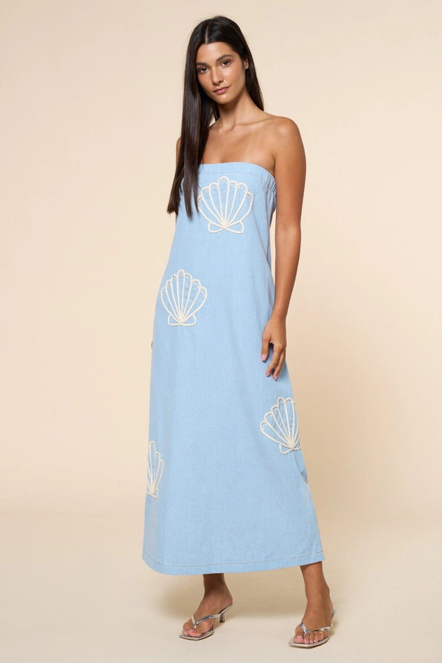 KATIE SEASHELL MAXI DRESS