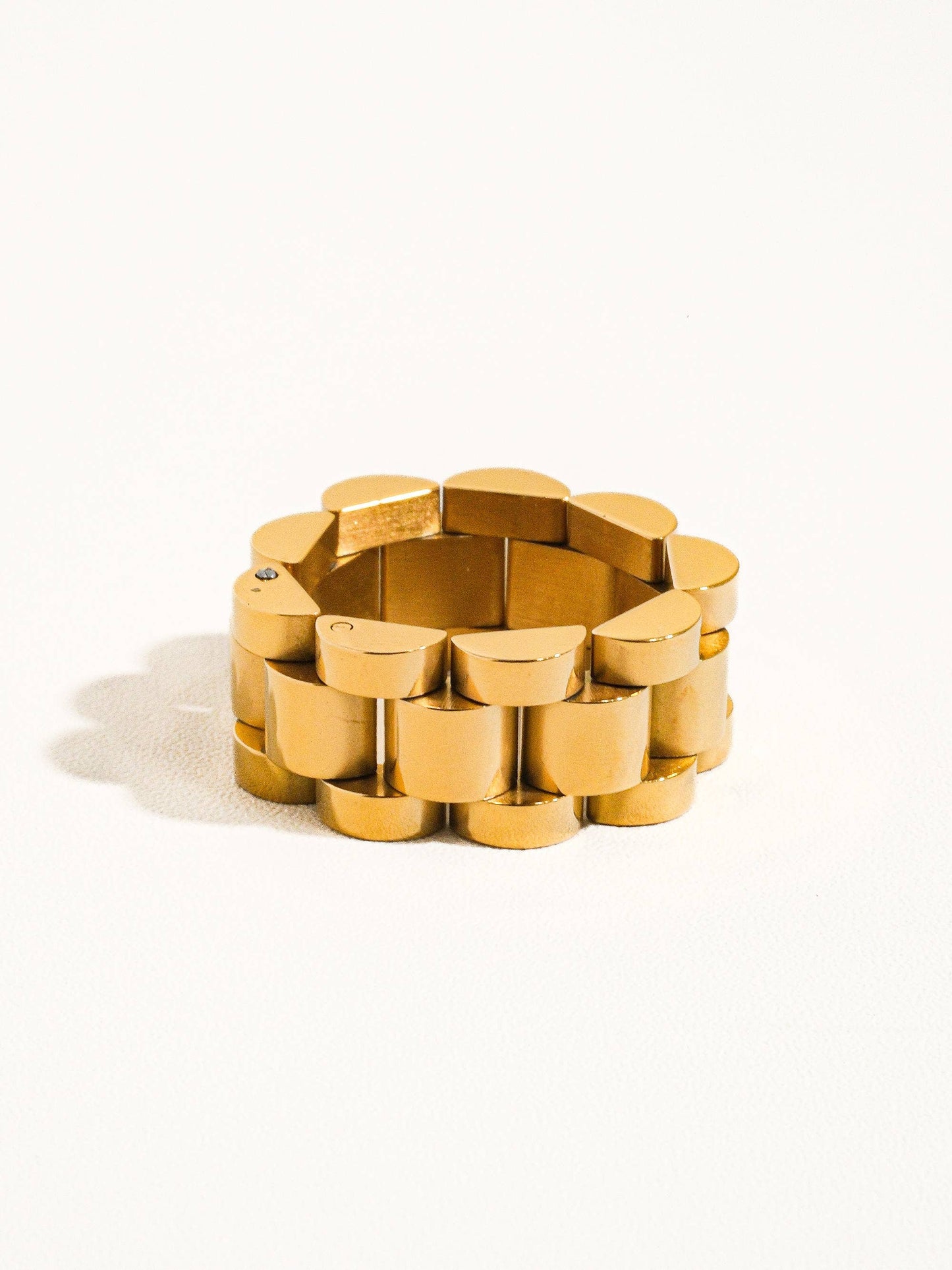 Zane Non-Tarnish Watch Band Ring: Size 7