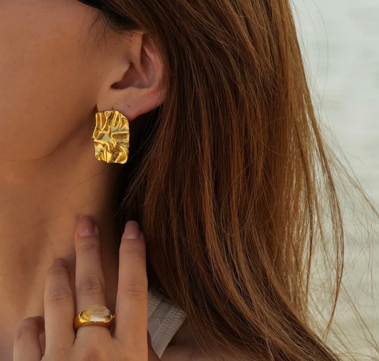 CHASING SUNSETS WATERPROOF EARRING SILVER