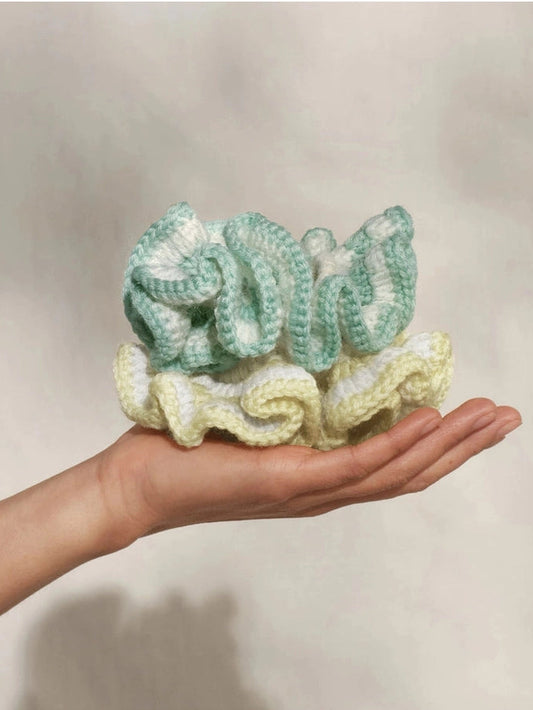 KITSCH CROCHET SCRUNCHIE SEAFOAM