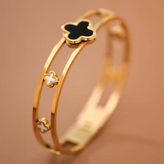 18K Gold Plated Waterproof Stainless Steel Bangle