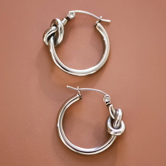 Tarnish-Resistant Waterproof Stainless Steel Hoop Earrings