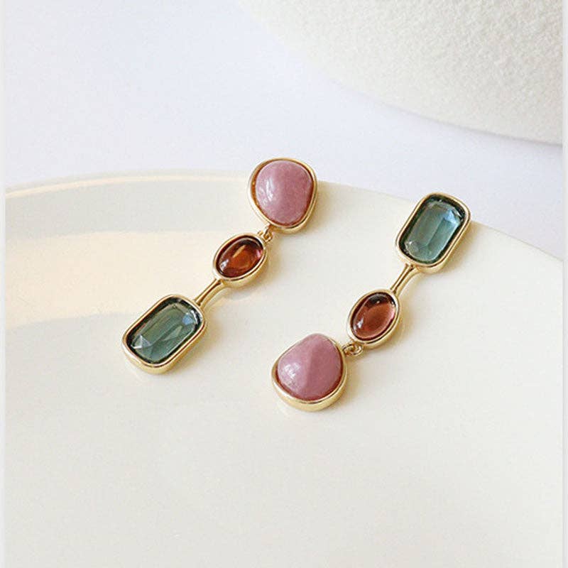 Stone Dangle Earrings
