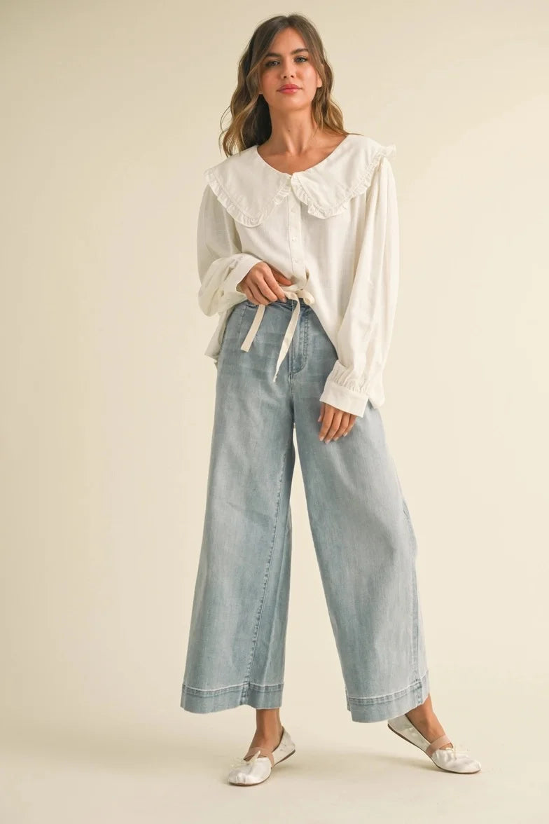 MARY TIE FRONT PANTS