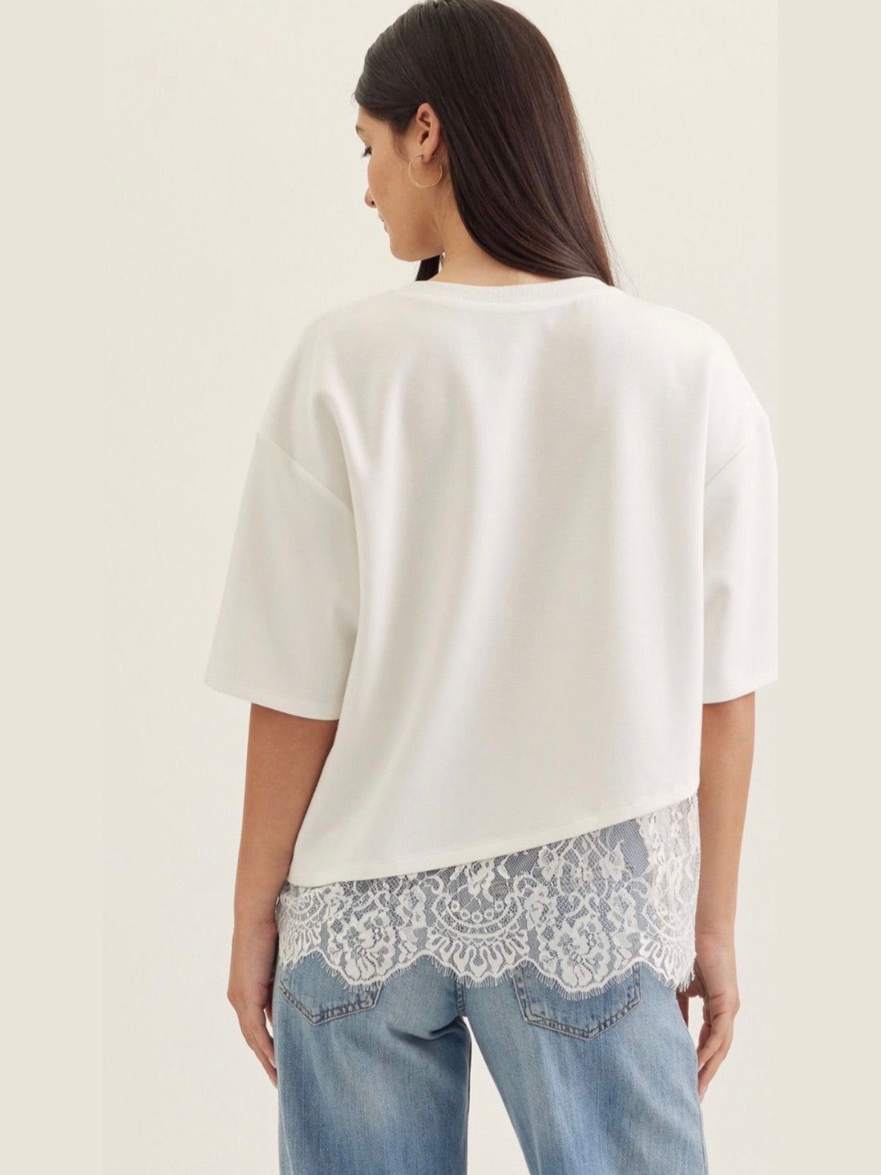MALLORY LACE DETAIL TOP