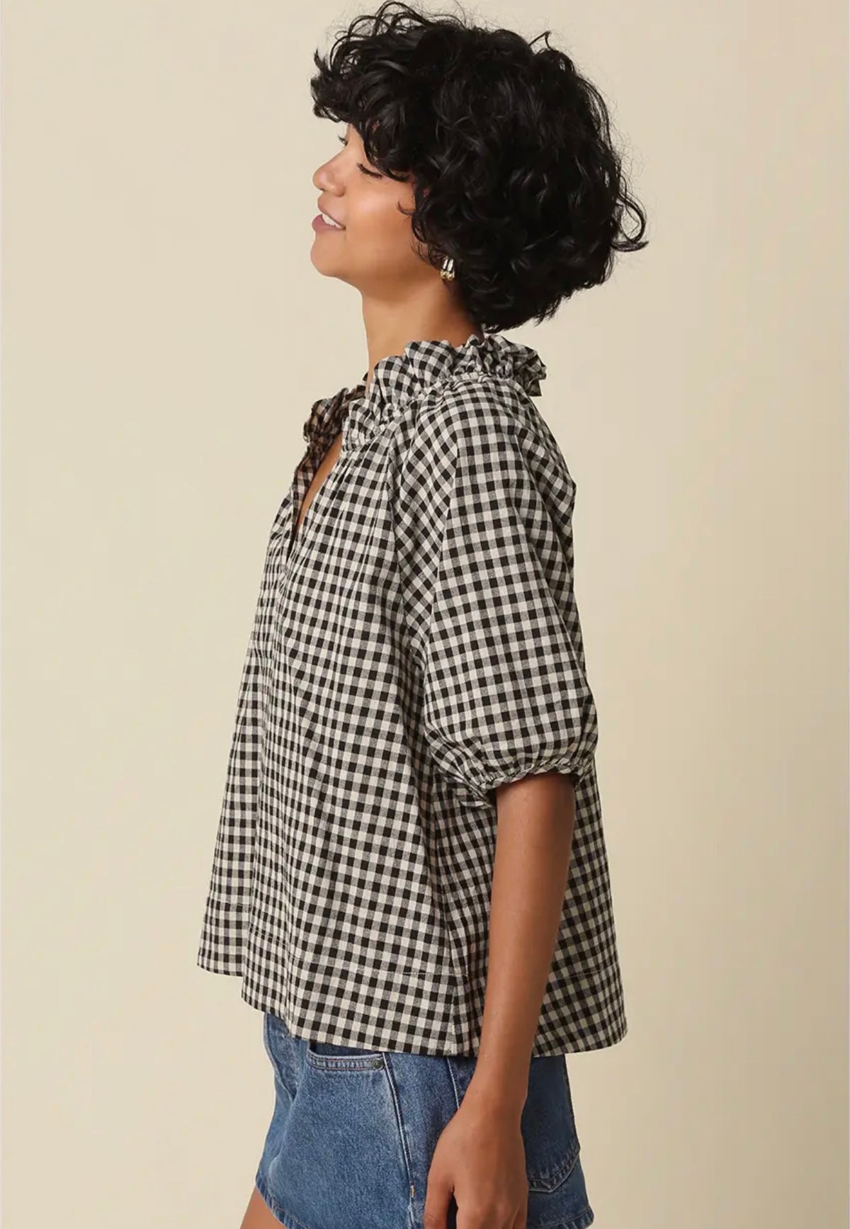 Alex Gingham Blouse
