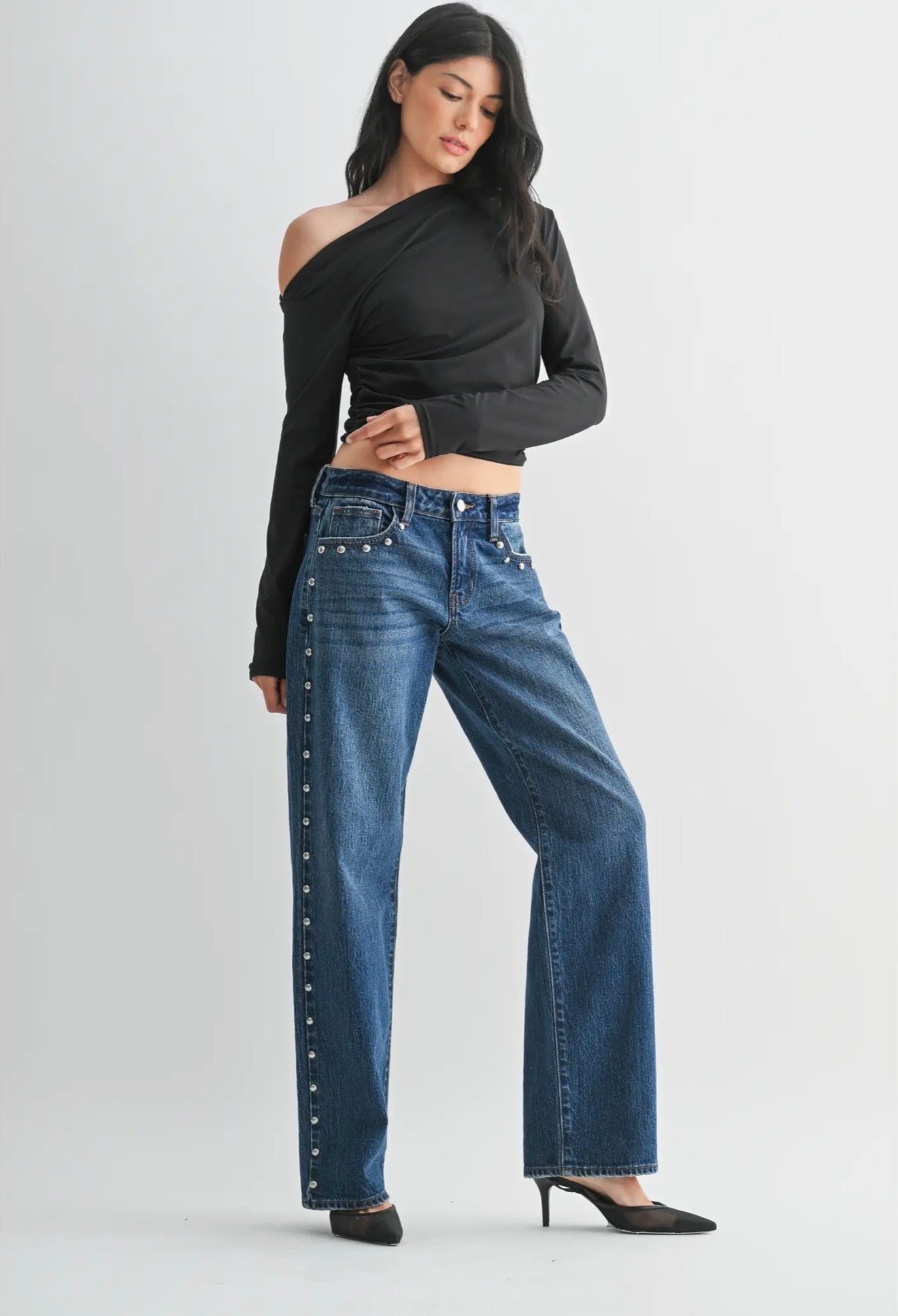 LIZ STUD JEANS