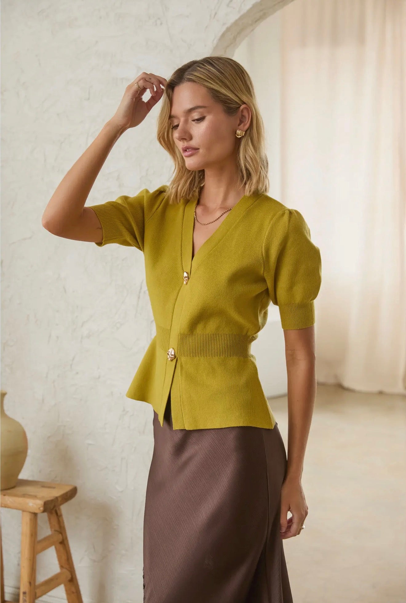 SHAZI KNIT BLOUSE