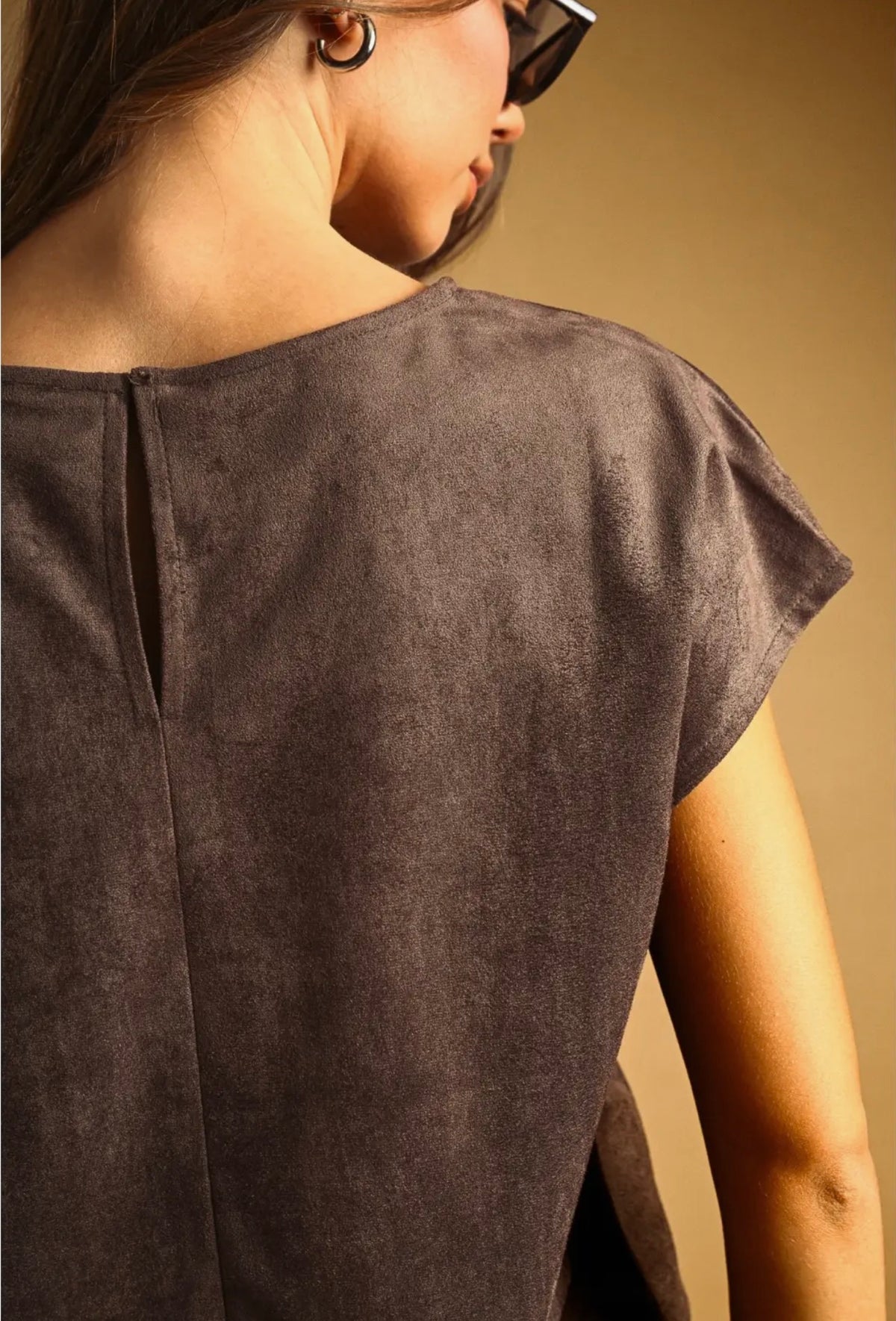LISA SUEDE TOP