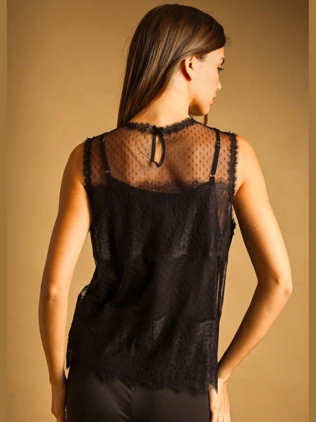 Delicate Lace Sleeveless Top