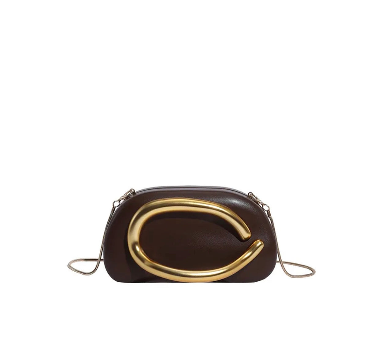 BRIAR CLUTCH: Chocolate