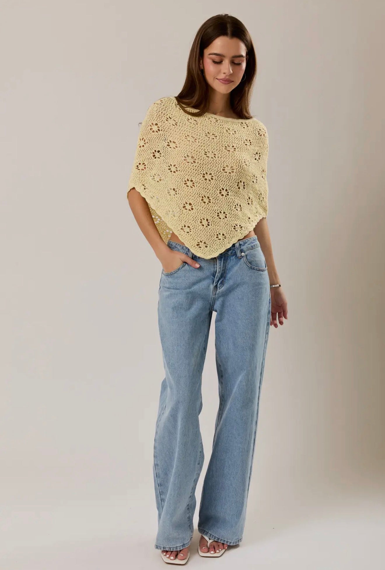 IVEY KNIT PONCHO